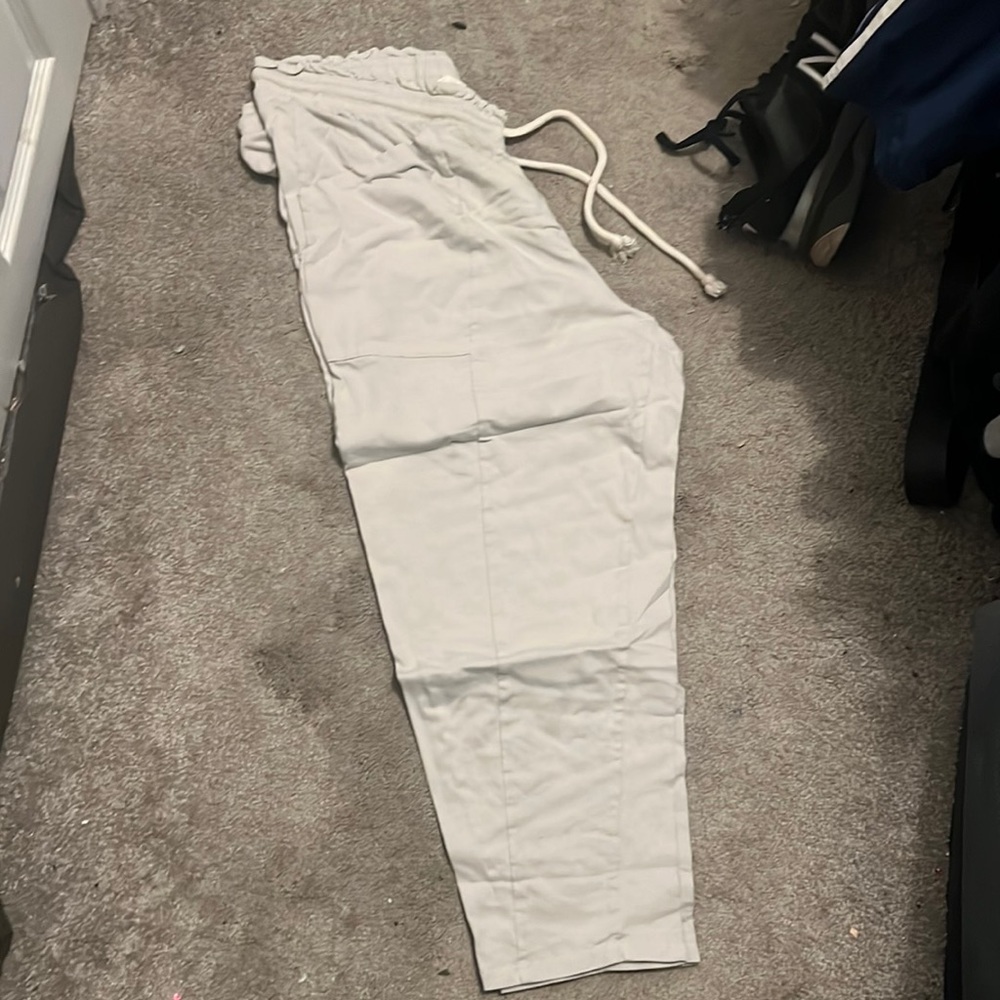 Draw string cotton pants